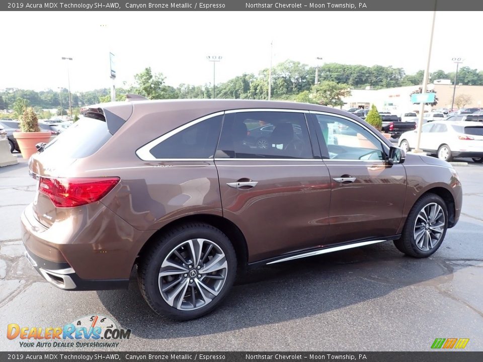 2019 Acura MDX Technology SH-AWD Canyon Bronze Metallic / Espresso Photo #9