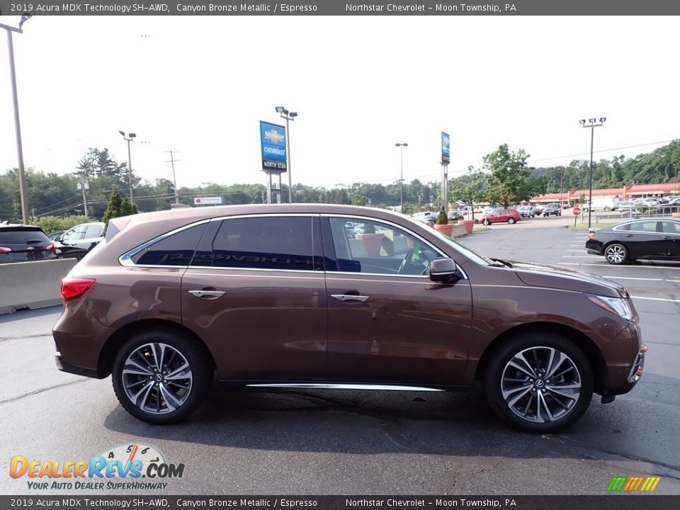 2019 Acura MDX Technology SH-AWD Canyon Bronze Metallic / Espresso Photo #10