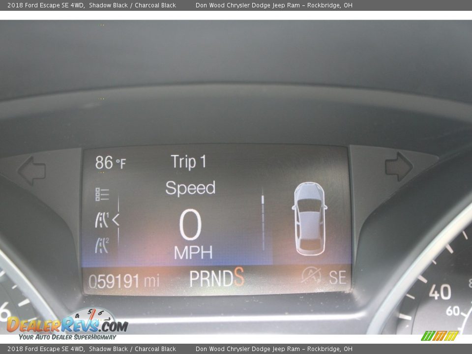 2018 Ford Escape SE 4WD Shadow Black / Charcoal Black Photo #35