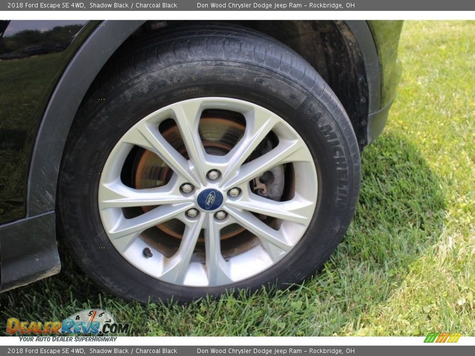 2018 Ford Escape SE 4WD Shadow Black / Charcoal Black Photo #36