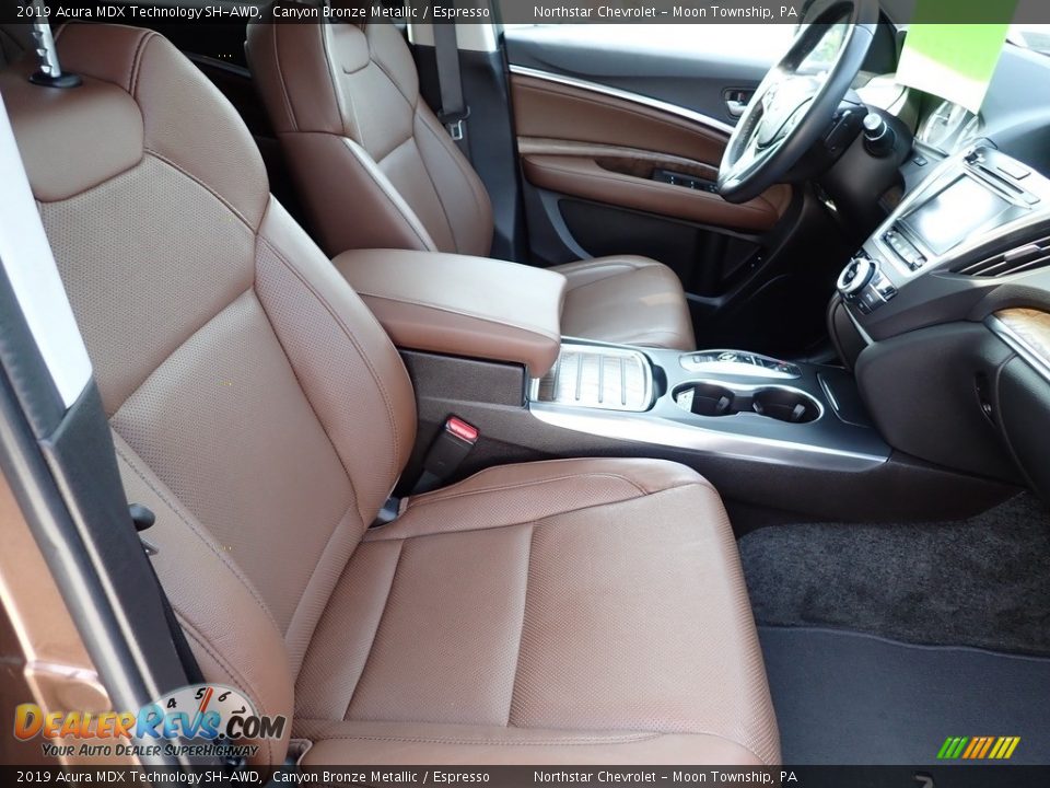 2019 Acura MDX Technology SH-AWD Canyon Bronze Metallic / Espresso Photo #15