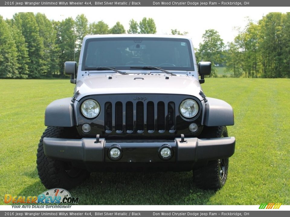 2016 Jeep Wrangler Unlimited Willys Wheeler 4x4 Billet Silver Metallic / Black Photo #2