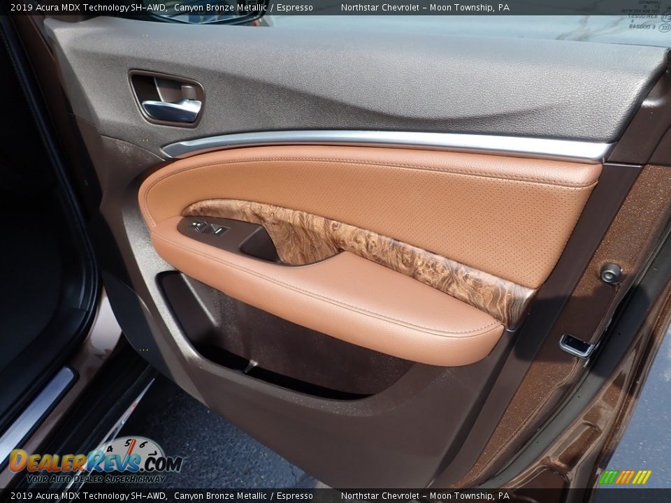 2019 Acura MDX Technology SH-AWD Canyon Bronze Metallic / Espresso Photo #17