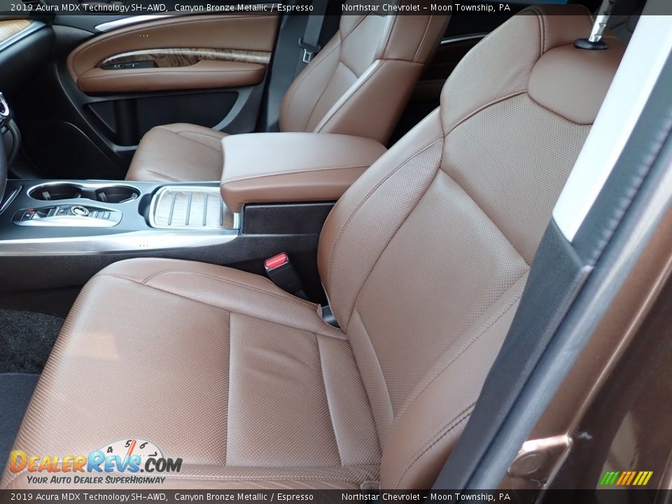 2019 Acura MDX Technology SH-AWD Canyon Bronze Metallic / Espresso Photo #20