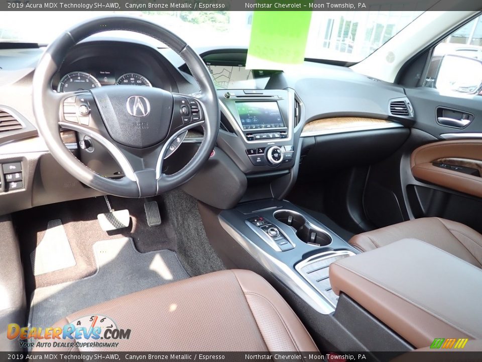 2019 Acura MDX Technology SH-AWD Canyon Bronze Metallic / Espresso Photo #22