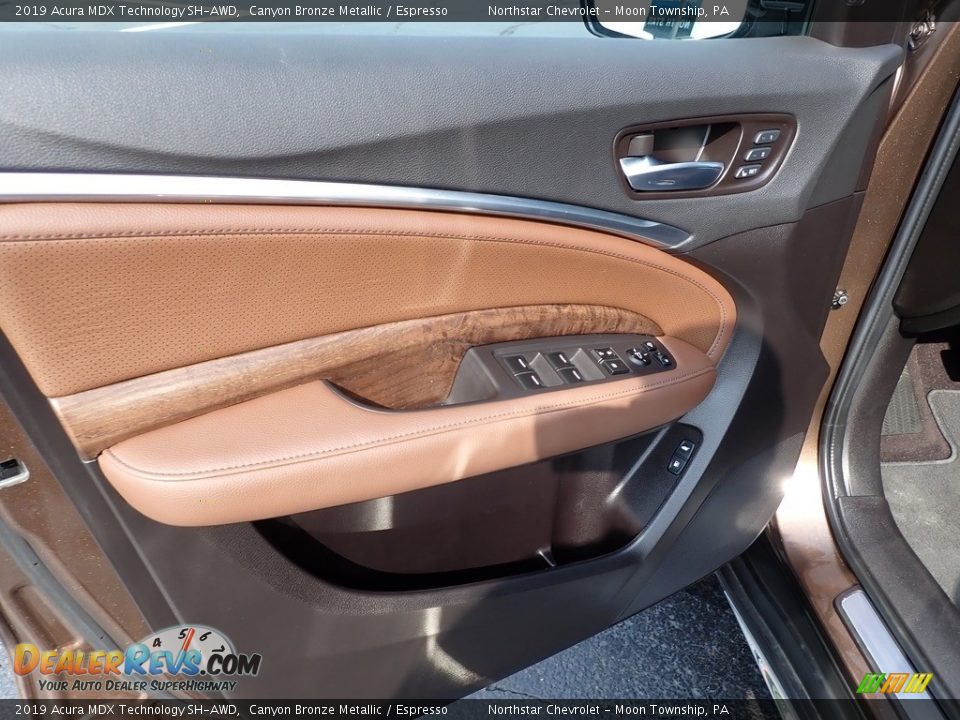 2019 Acura MDX Technology SH-AWD Canyon Bronze Metallic / Espresso Photo #23