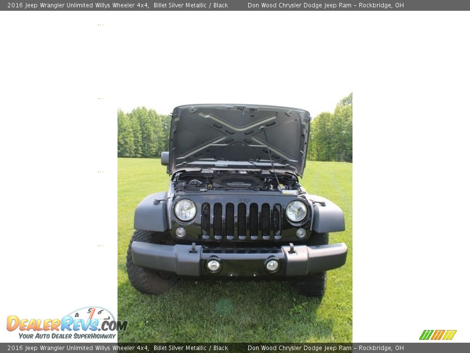 2016 Jeep Wrangler Unlimited Willys Wheeler 4x4 Billet Silver Metallic / Black Photo #9