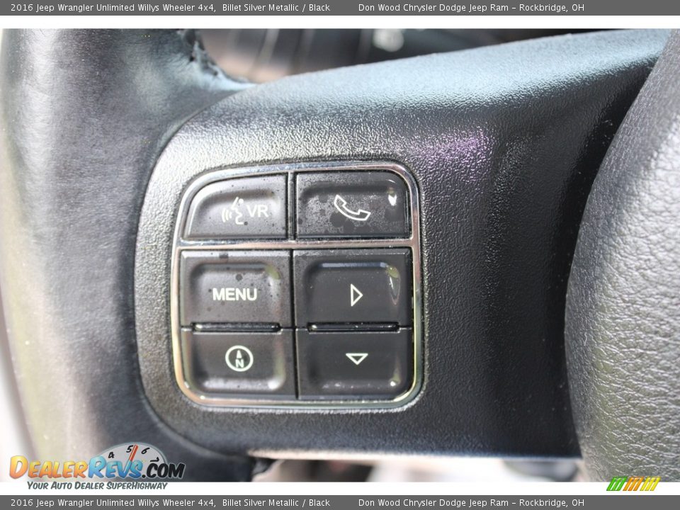 2016 Jeep Wrangler Unlimited Willys Wheeler 4x4 Billet Silver Metallic / Black Photo #18