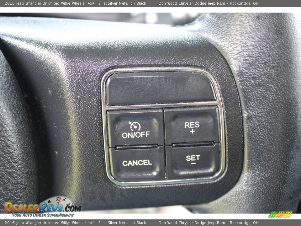 2016 Jeep Wrangler Unlimited Willys Wheeler 4x4 Billet Silver Metallic / Black Photo #19