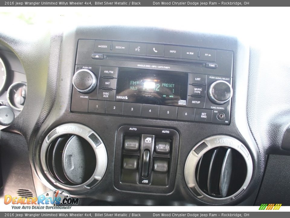 2016 Jeep Wrangler Unlimited Willys Wheeler 4x4 Billet Silver Metallic / Black Photo #20