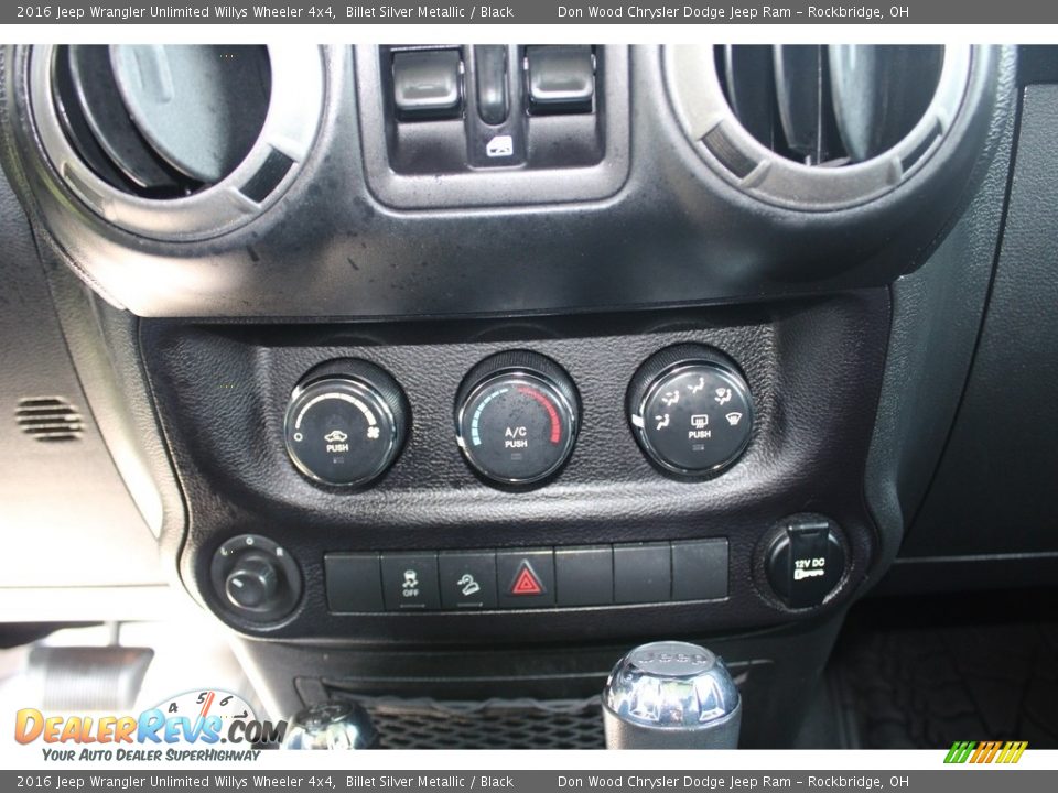 2016 Jeep Wrangler Unlimited Willys Wheeler 4x4 Billet Silver Metallic / Black Photo #21