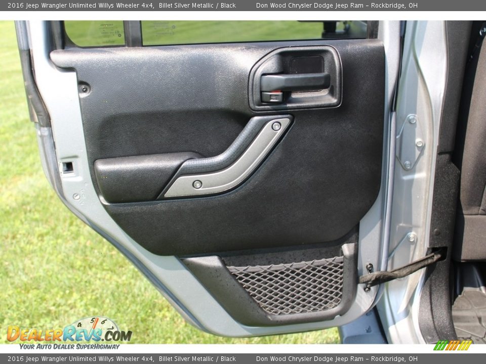 2016 Jeep Wrangler Unlimited Willys Wheeler 4x4 Billet Silver Metallic / Black Photo #27