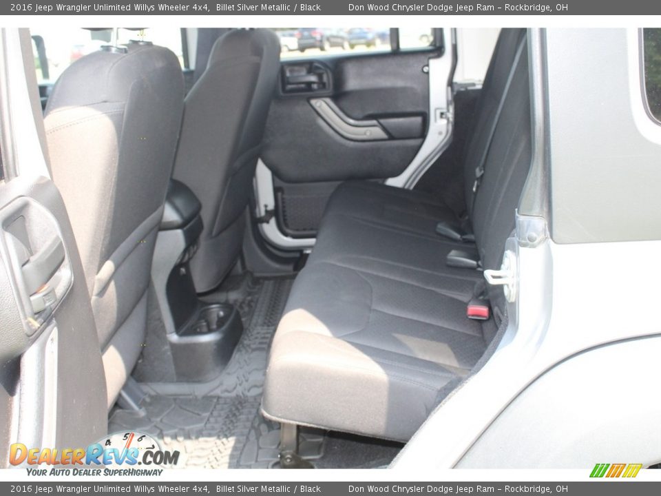 2016 Jeep Wrangler Unlimited Willys Wheeler 4x4 Billet Silver Metallic / Black Photo #28