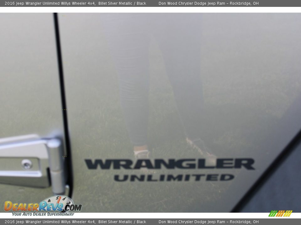 2016 Jeep Wrangler Unlimited Willys Wheeler 4x4 Billet Silver Metallic / Black Photo #34