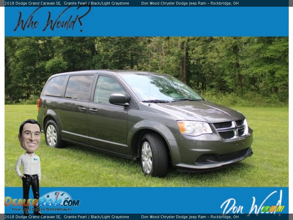 2018 Dodge Grand Caravan SE Granite Pearl / Black/Light Graystone Photo #1