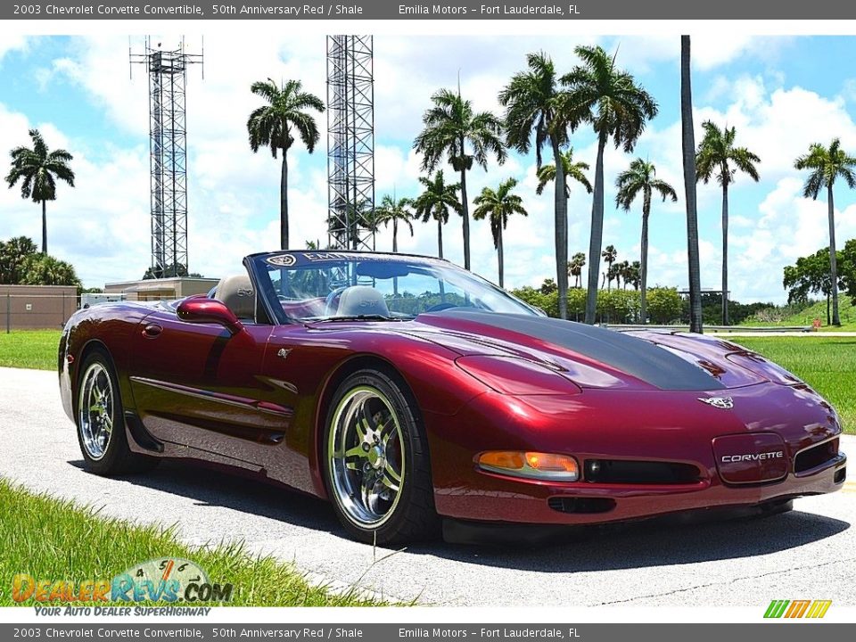 Front 3/4 View of 2003 Chevrolet Corvette Convertible Photo #1