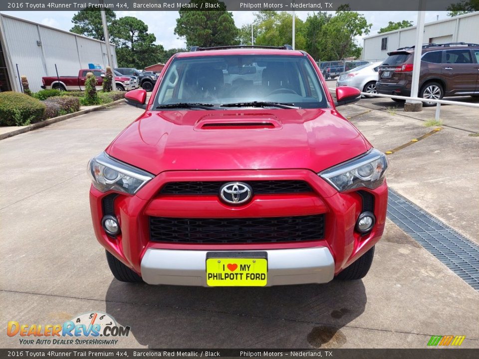 2016 Toyota 4Runner Trail Premium 4x4 Barcelona Red Metallic / Black Photo #2