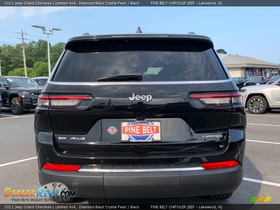 2021 Jeep Grand Cherokee L Limited 4x4 Diamond Black Crystal Pearl / Black Photo #7