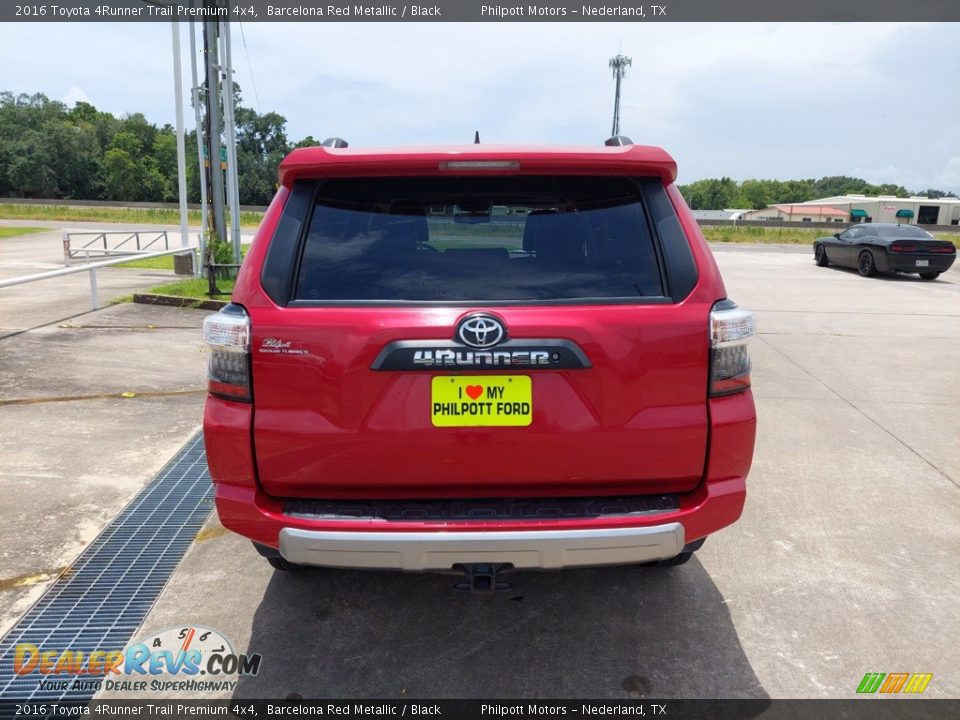2016 Toyota 4Runner Trail Premium 4x4 Barcelona Red Metallic / Black Photo #6