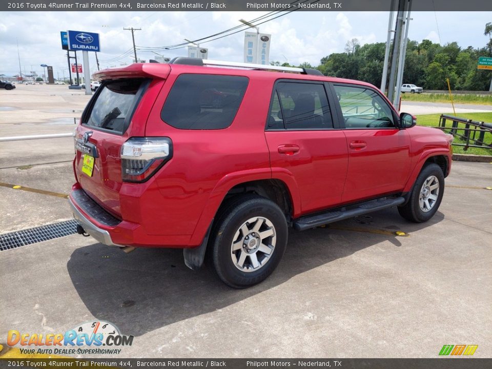 2016 Toyota 4Runner Trail Premium 4x4 Barcelona Red Metallic / Black Photo #7