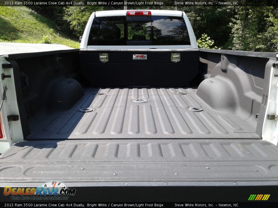 2013 Ram 3500 Laramie Crew Cab 4x4 Dually Bright White / Canyon Brown/Light Frost Beige Photo #8