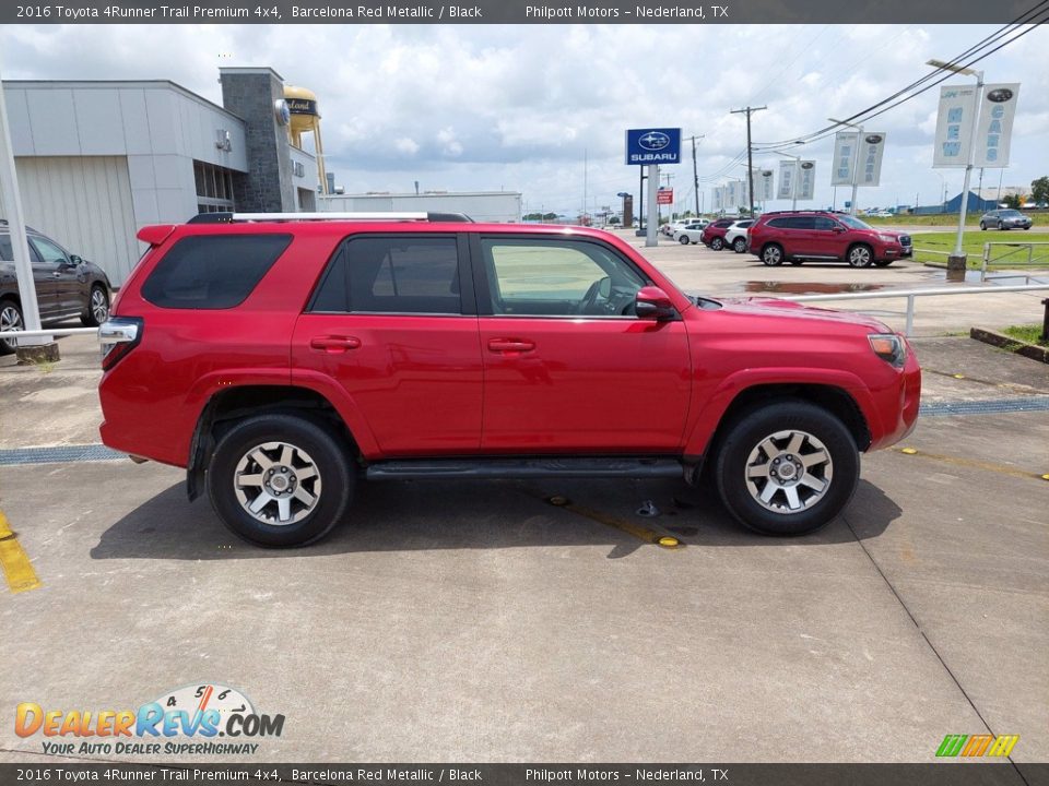 2016 Toyota 4Runner Trail Premium 4x4 Barcelona Red Metallic / Black Photo #8