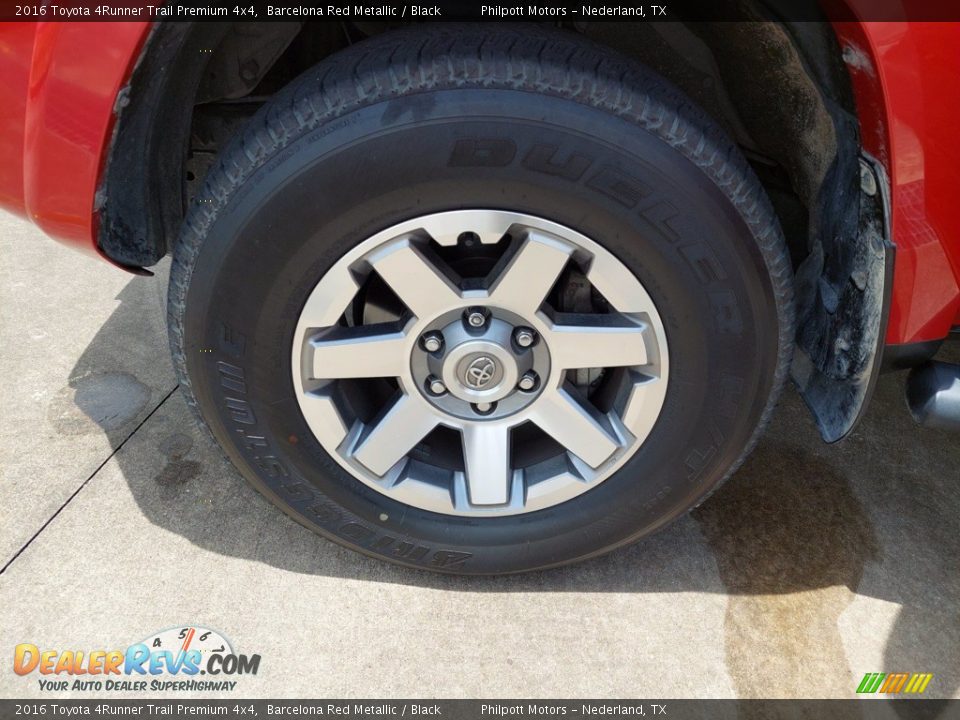2016 Toyota 4Runner Trail Premium 4x4 Barcelona Red Metallic / Black Photo #9