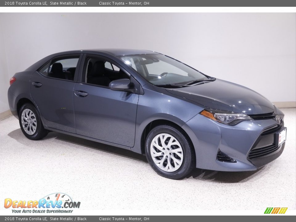2018 Toyota Corolla LE Slate Metallic / Black Photo #1