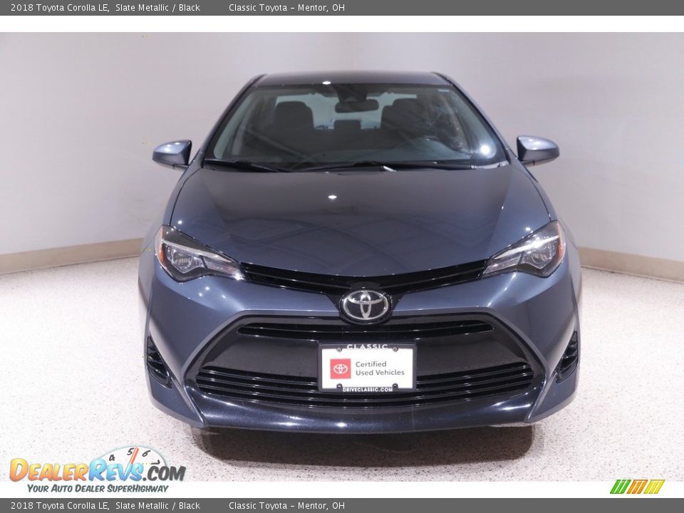 2018 Toyota Corolla LE Slate Metallic / Black Photo #2