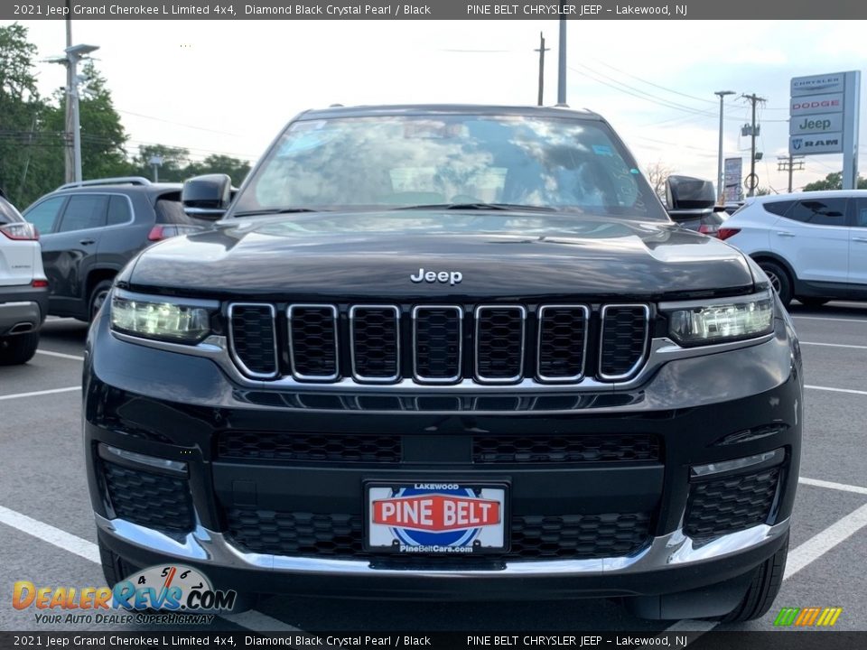 2021 Jeep Grand Cherokee L Limited 4x4 Diamond Black Crystal Pearl / Black Photo #3