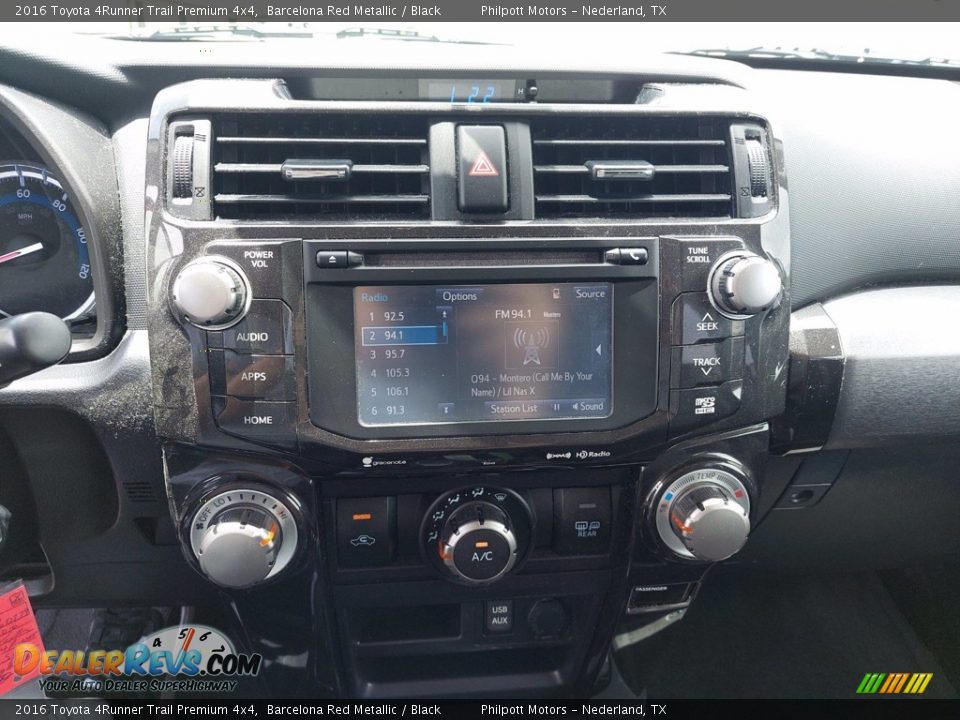 2016 Toyota 4Runner Trail Premium 4x4 Barcelona Red Metallic / Black Photo #19