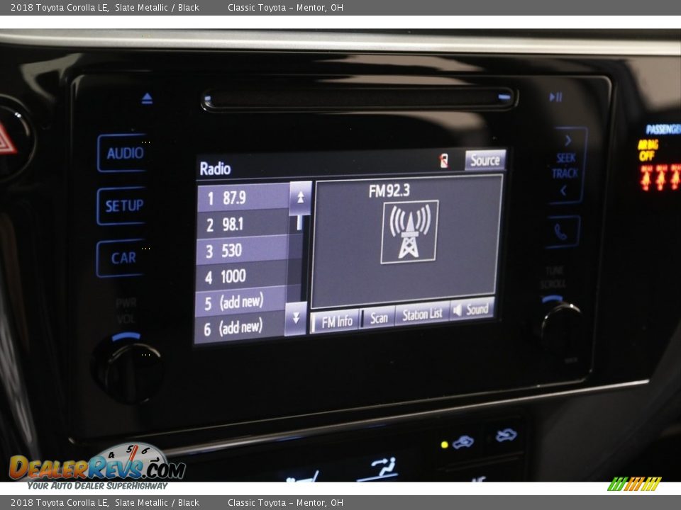 2018 Toyota Corolla LE Slate Metallic / Black Photo #10