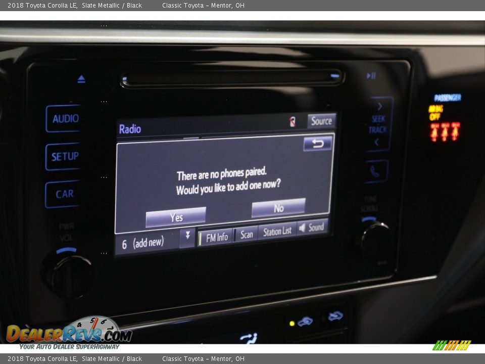 2018 Toyota Corolla LE Slate Metallic / Black Photo #11