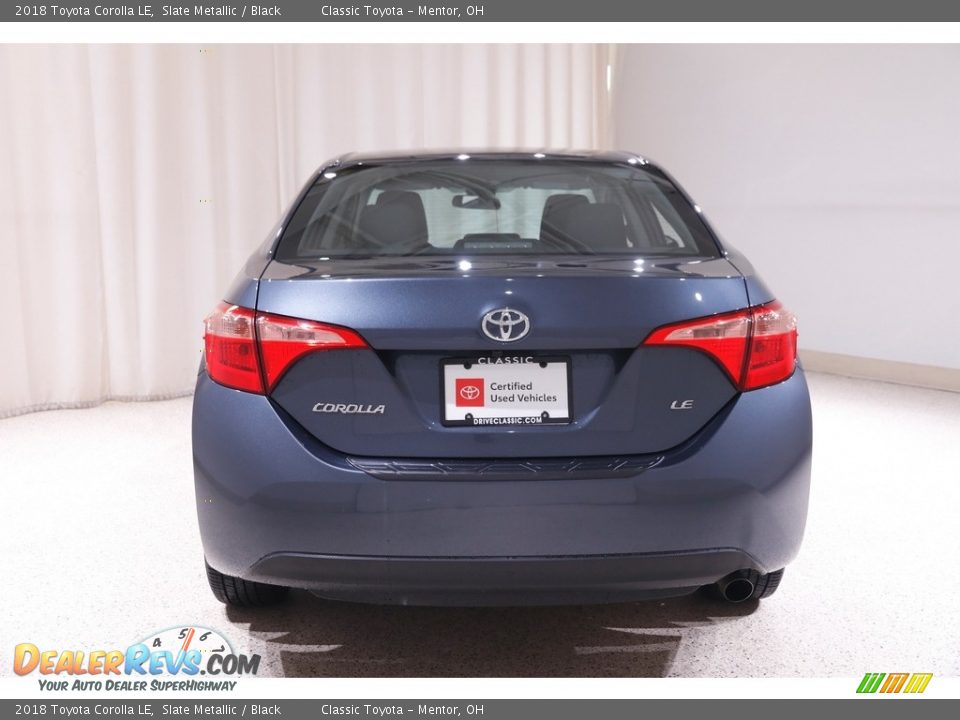 2018 Toyota Corolla LE Slate Metallic / Black Photo #16