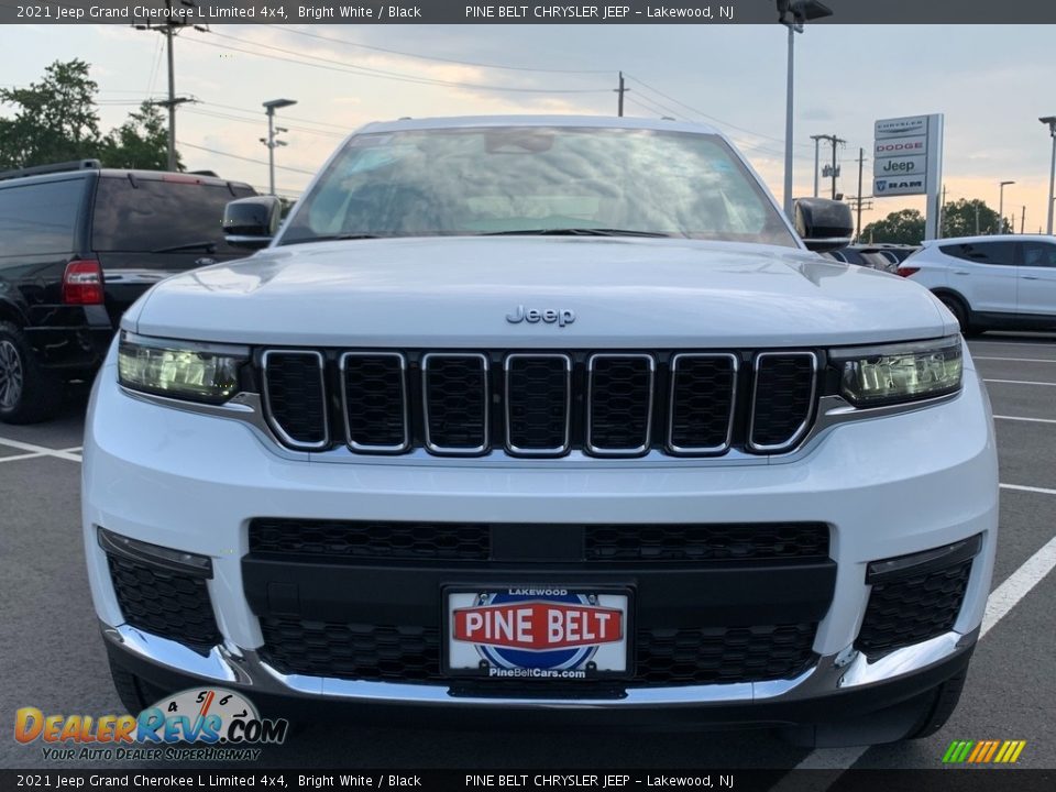 2021 Jeep Grand Cherokee L Limited 4x4 Bright White / Black Photo #3
