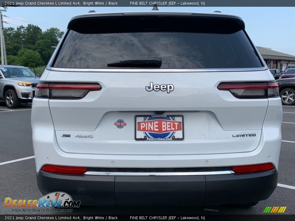 2021 Jeep Grand Cherokee L Limited 4x4 Bright White / Black Photo #7