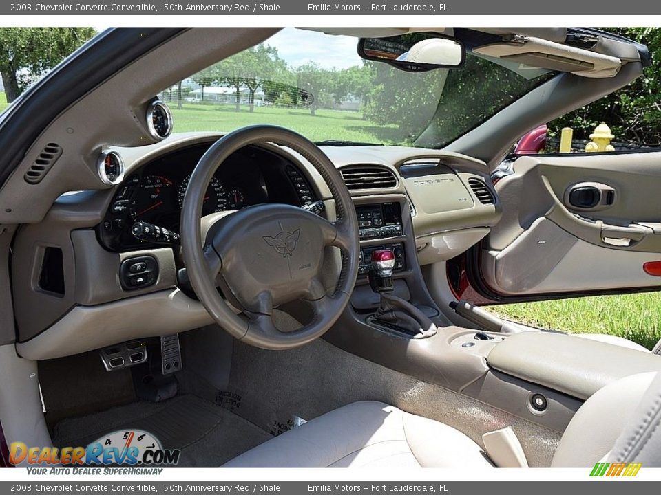 Shale Interior - 2003 Chevrolet Corvette Convertible Photo #44