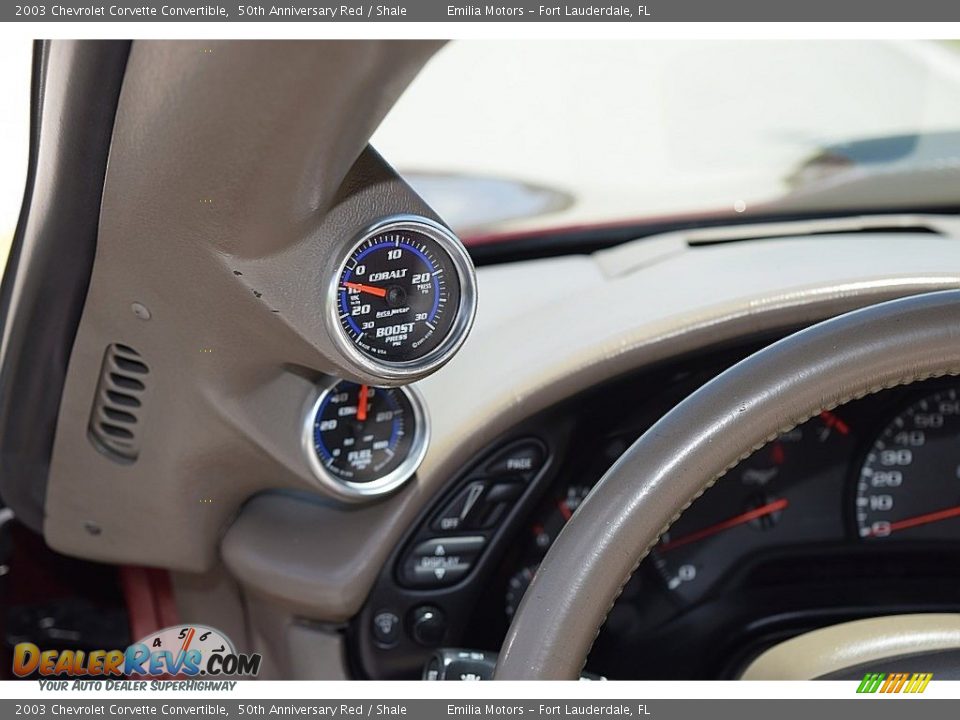 2003 Chevrolet Corvette Convertible 50th Anniversary Red / Shale Photo #45