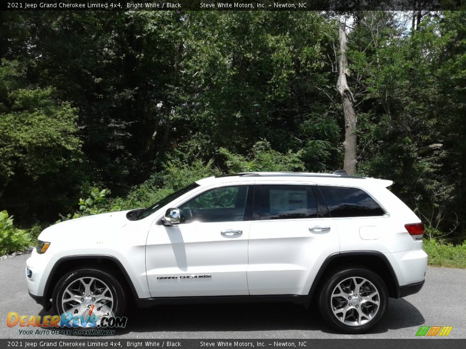 2021 Jeep Grand Cherokee Limited 4x4 Bright White / Black Photo #1