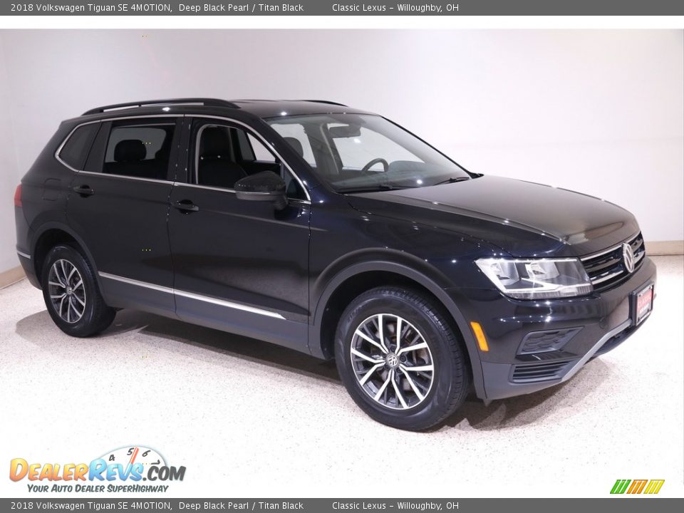 2018 Volkswagen Tiguan SE 4MOTION Deep Black Pearl / Titan Black Photo #1