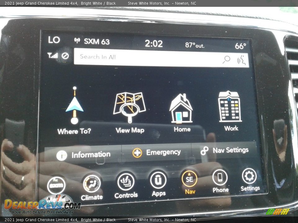 2021 Jeep Grand Cherokee Limited 4x4 Bright White / Black Photo #23