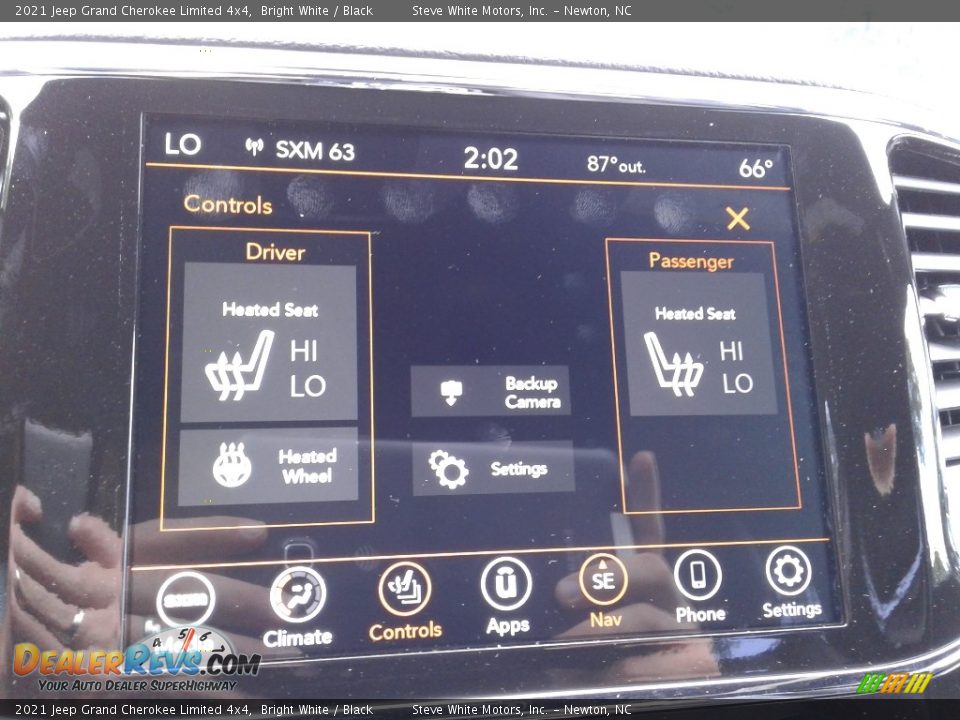 2021 Jeep Grand Cherokee Limited 4x4 Bright White / Black Photo #25