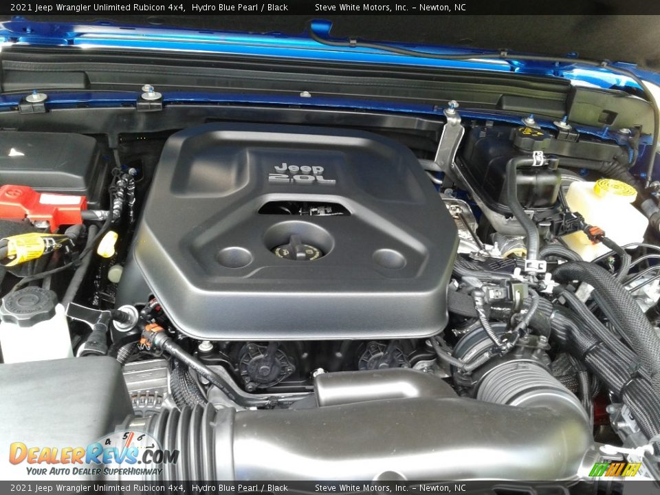 2021 Jeep Wrangler Unlimited Rubicon 4x4 Hydro Blue Pearl / Black Photo #9