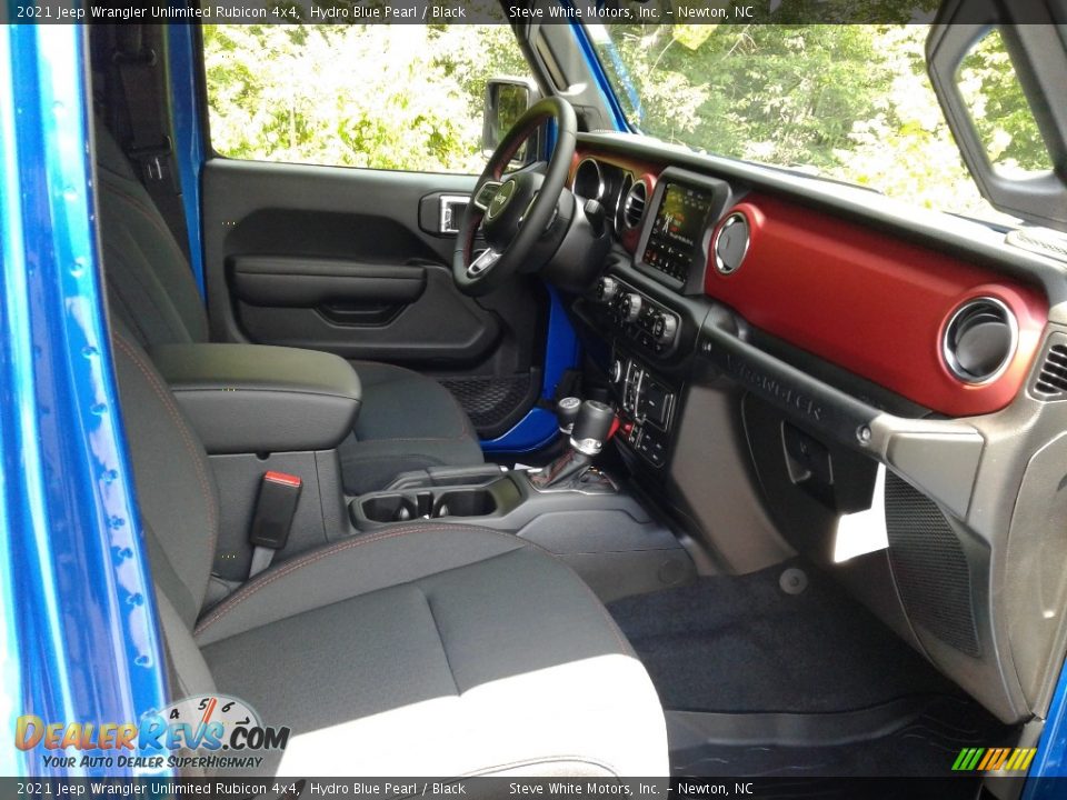 2021 Jeep Wrangler Unlimited Rubicon 4x4 Hydro Blue Pearl / Black Photo #16