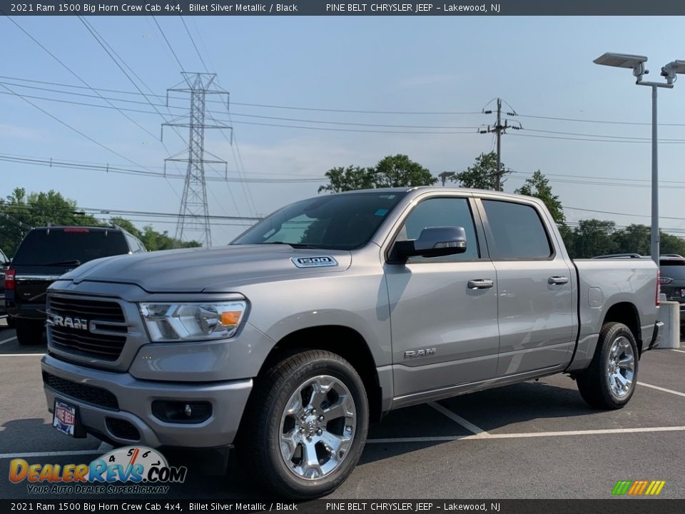 2021 Ram 1500 Big Horn Crew Cab 4x4 Billet Silver Metallic / Black Photo #1