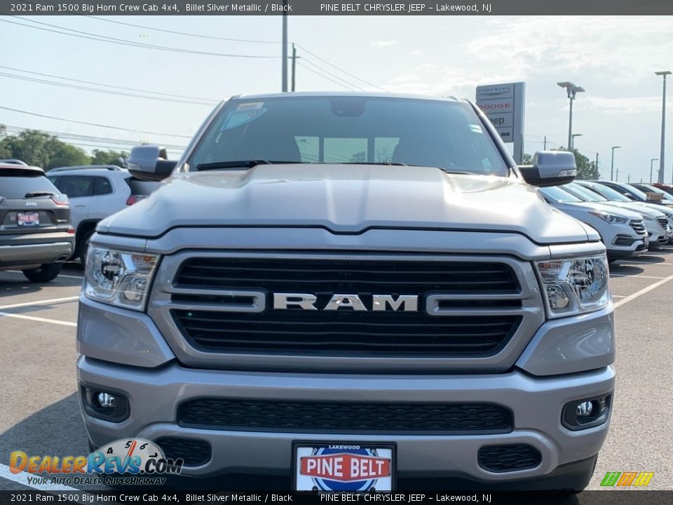 2021 Ram 1500 Big Horn Crew Cab 4x4 Billet Silver Metallic / Black Photo #3