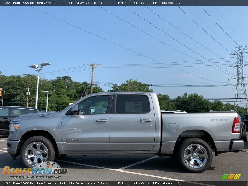 Billet Silver Metallic 2021 Ram 1500 Big Horn Crew Cab 4x4 Photo #4