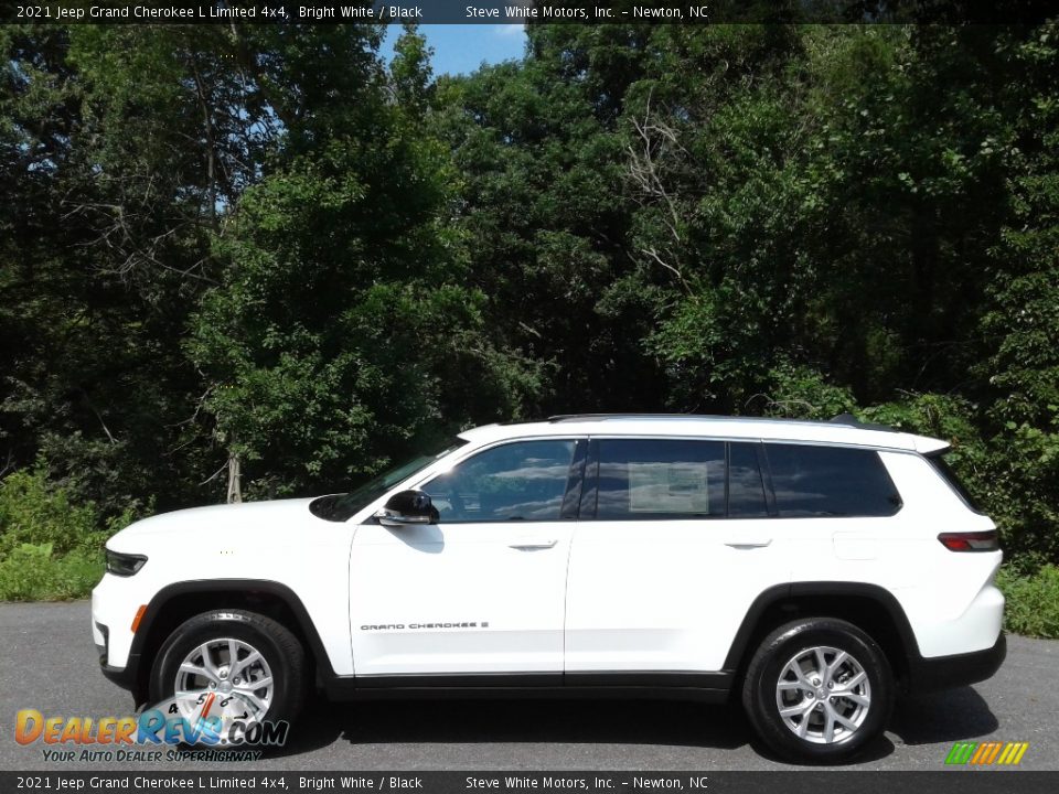 2021 Jeep Grand Cherokee L Limited 4x4 Bright White / Black Photo #1
