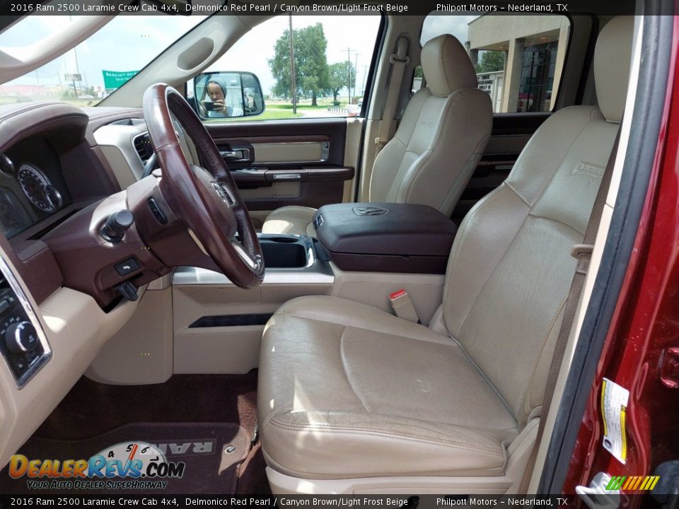 Canyon Brown/Light Frost Beige Interior - 2016 Ram 2500 Laramie Crew Cab 4x4 Photo #10