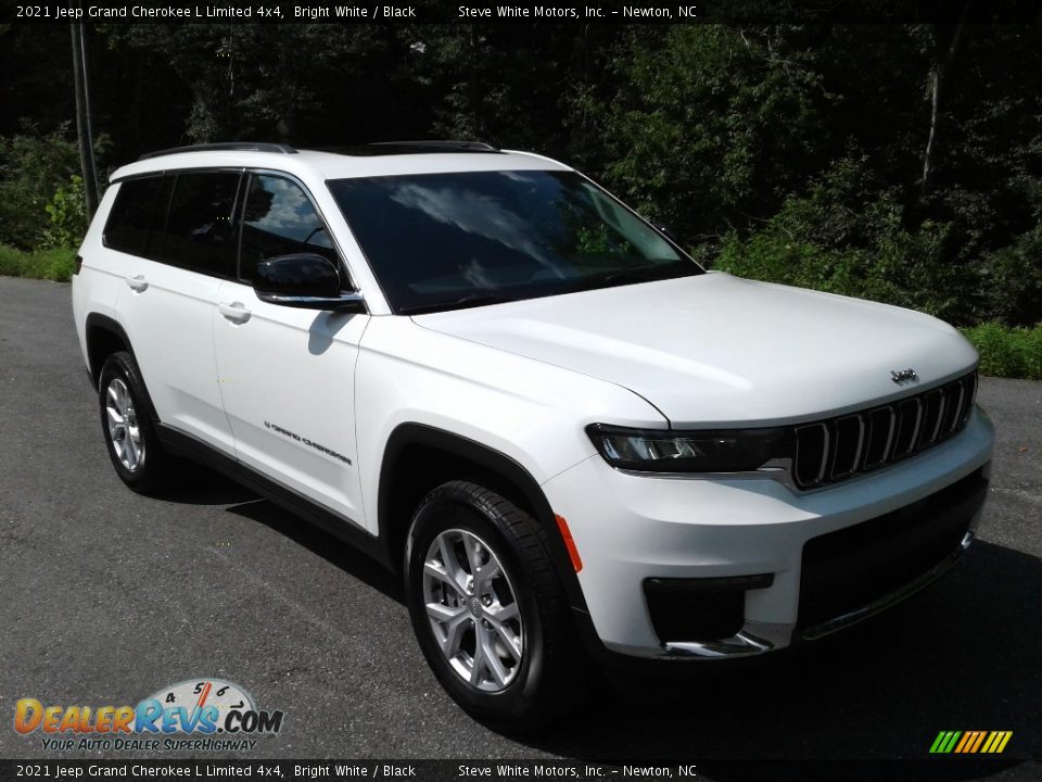 2021 Jeep Grand Cherokee L Limited 4x4 Bright White / Black Photo #5